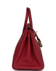Top Quality HMS Birkin 25 Rubis Togo Gold Hardware
