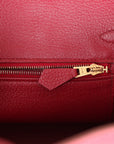 Top Quality HMS Birkin 25 Rubis Togo Gold Hardware