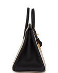 HMS Special Order (HSS) Birkin 25 Craie and Black Togo Brushed Gold Hardware