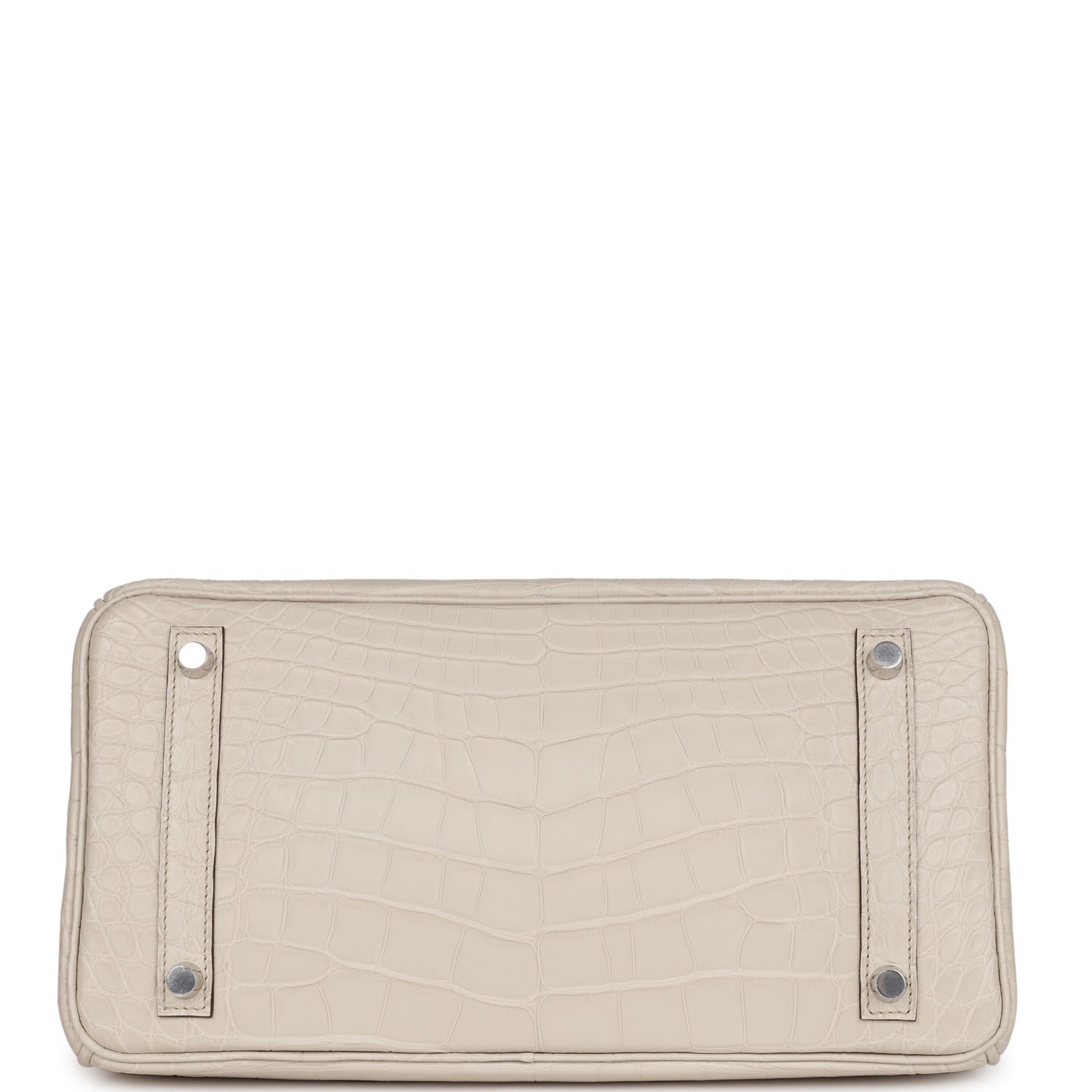 HMS Bi-color Birkin 30 Beton and Etain Matte Alligator Palladium Hardware