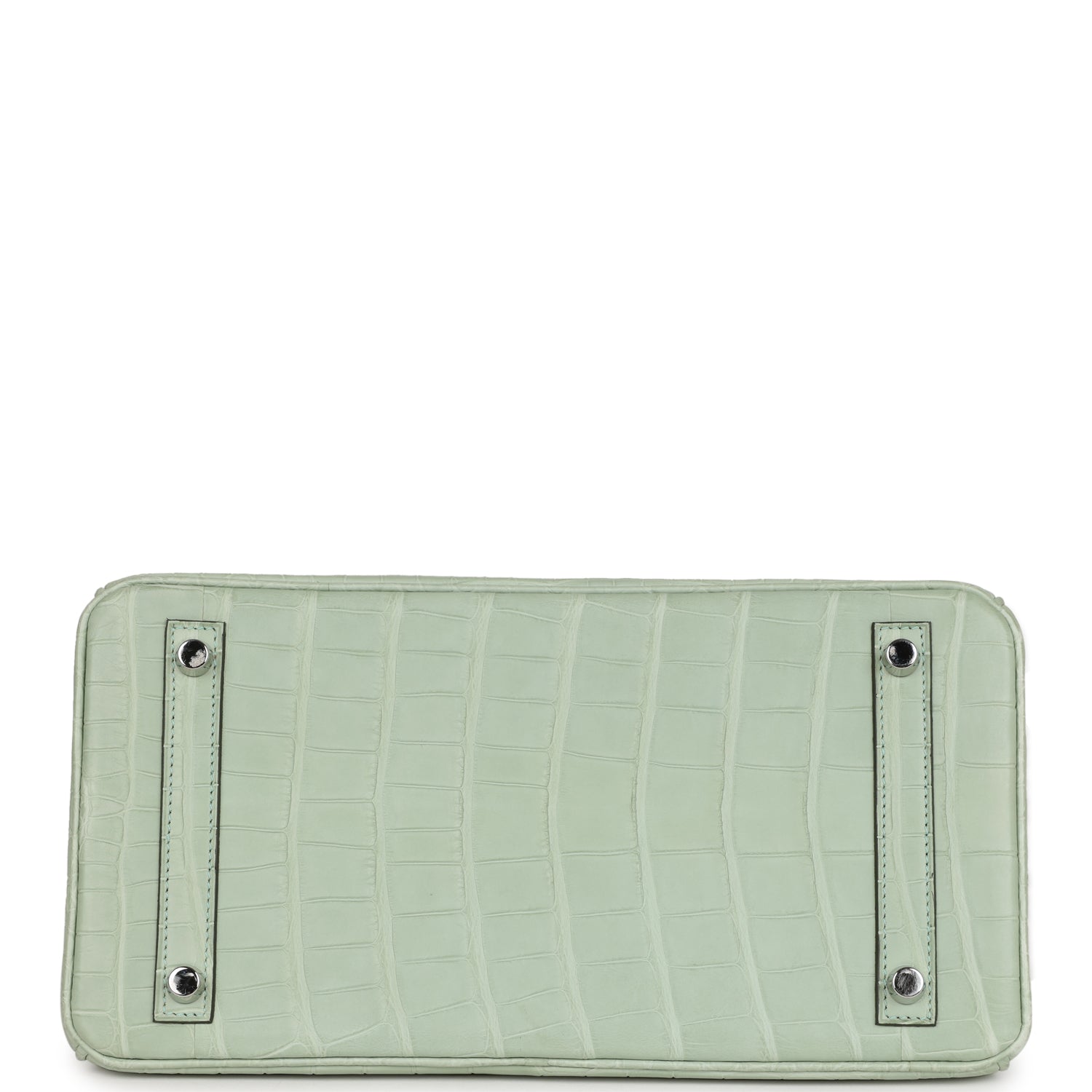 Top Quality HMS Birkin 30 Vert D'Eau Matte Alligator Palladium Hardware