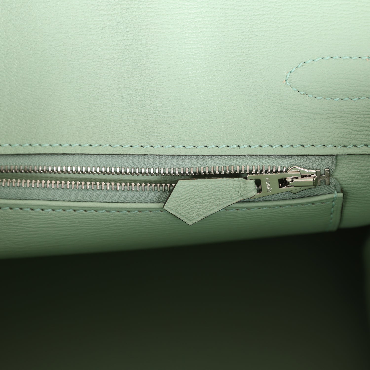 Top Quality HMS Birkin 30 Vert D'Eau Matte Alligator Palladium Hardware