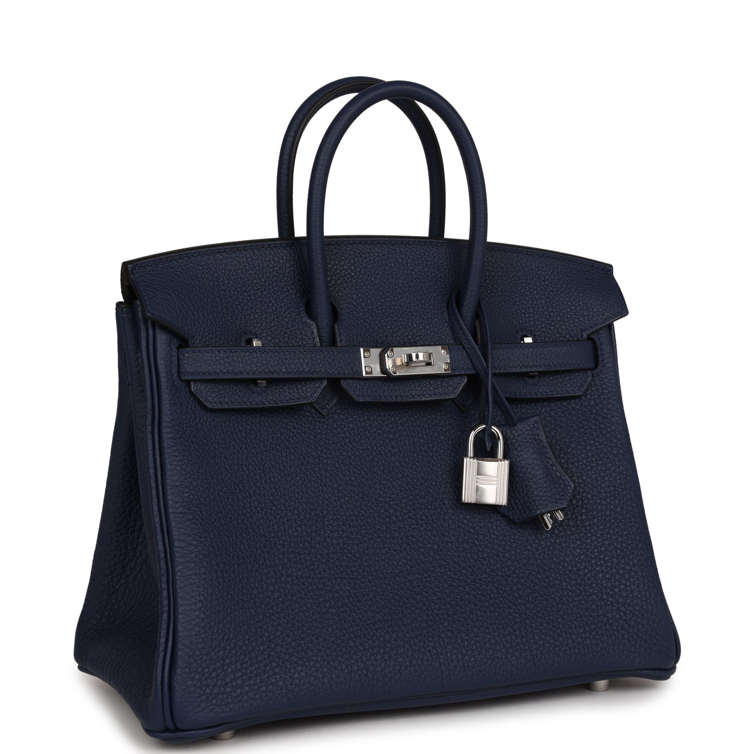 HMS Birkin 25 Bleu Navy Togo Palladium Hardware