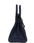 HMS Birkin 25 Bleu Navy Togo Palladium Hardware