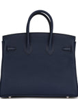 HMS Birkin 25 Bleu Navy Togo Palladium Hardware