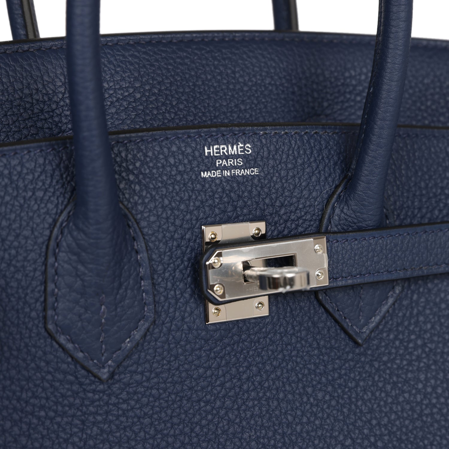 HMS Birkin 25 Bleu Navy Togo Palladium Hardware