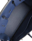 HMS Birkin 25 Bleu Navy Togo Palladium Hardware