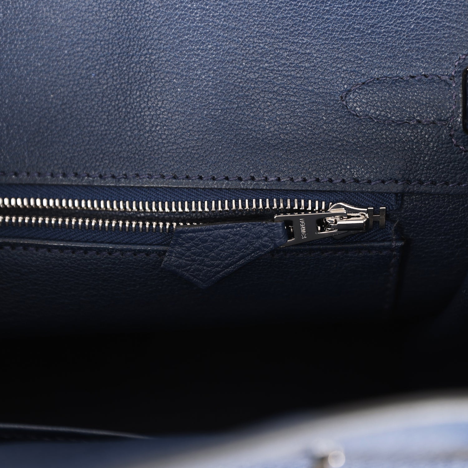 HMS Birkin 25 Bleu Navy Togo Palladium Hardware