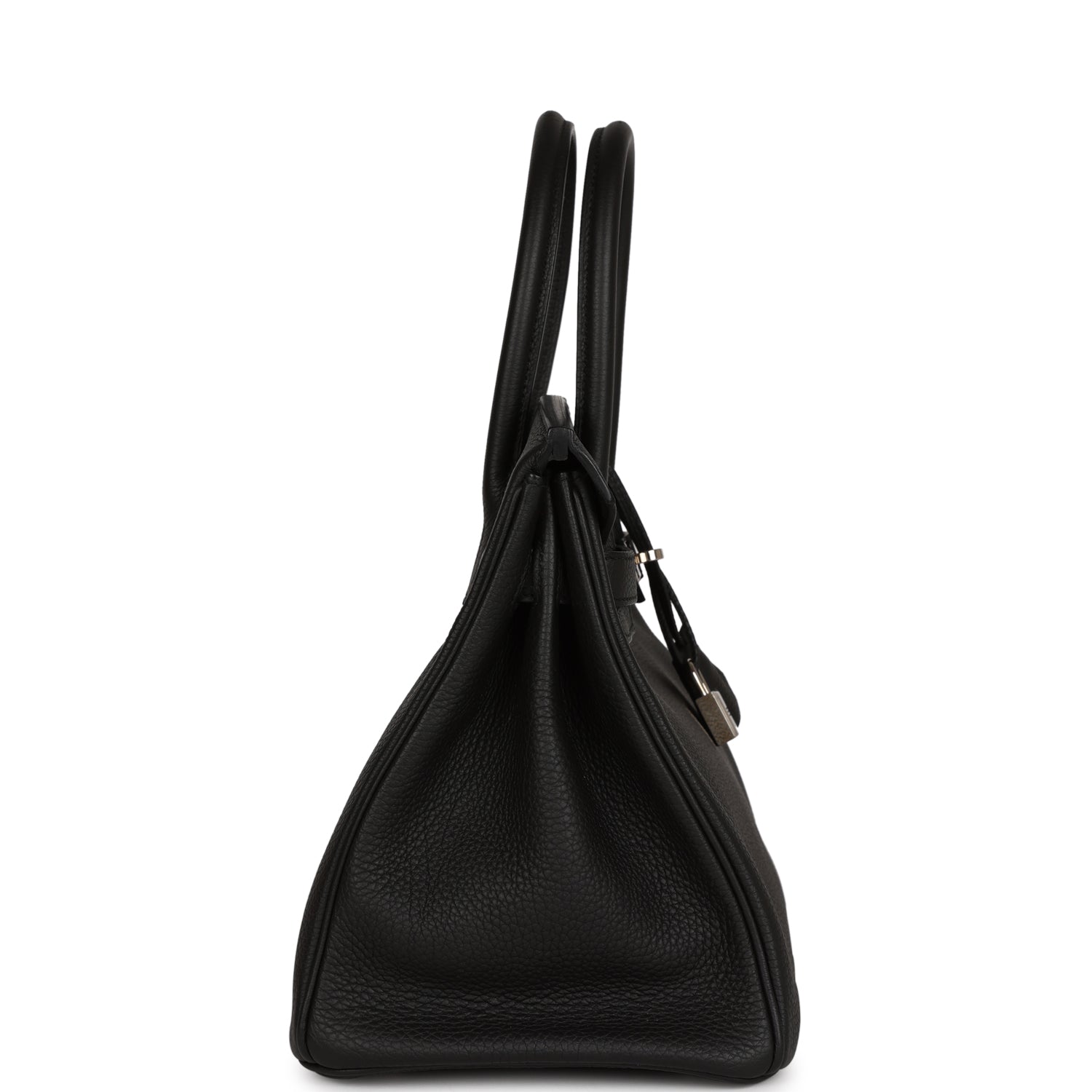 Top Quality HMS Birkin 30 Black Togo Palladium Hardware