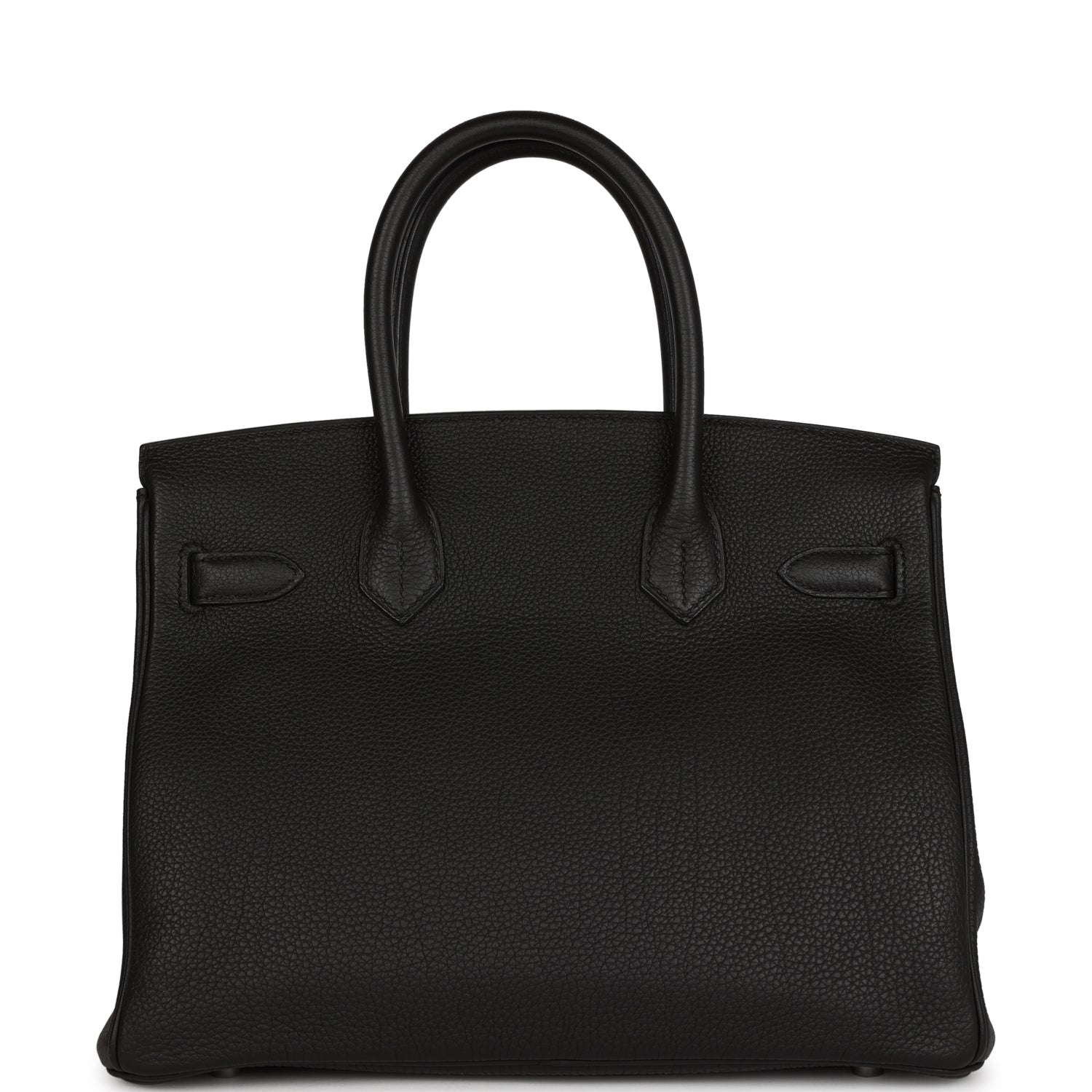 Top Quality HMS Birkin 30 Black Togo Palladium Hardware