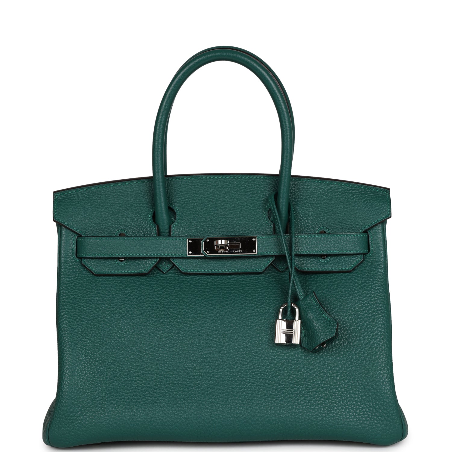 Top Quality HMS Birkin 30 Malachite Togo Palladium Hardware