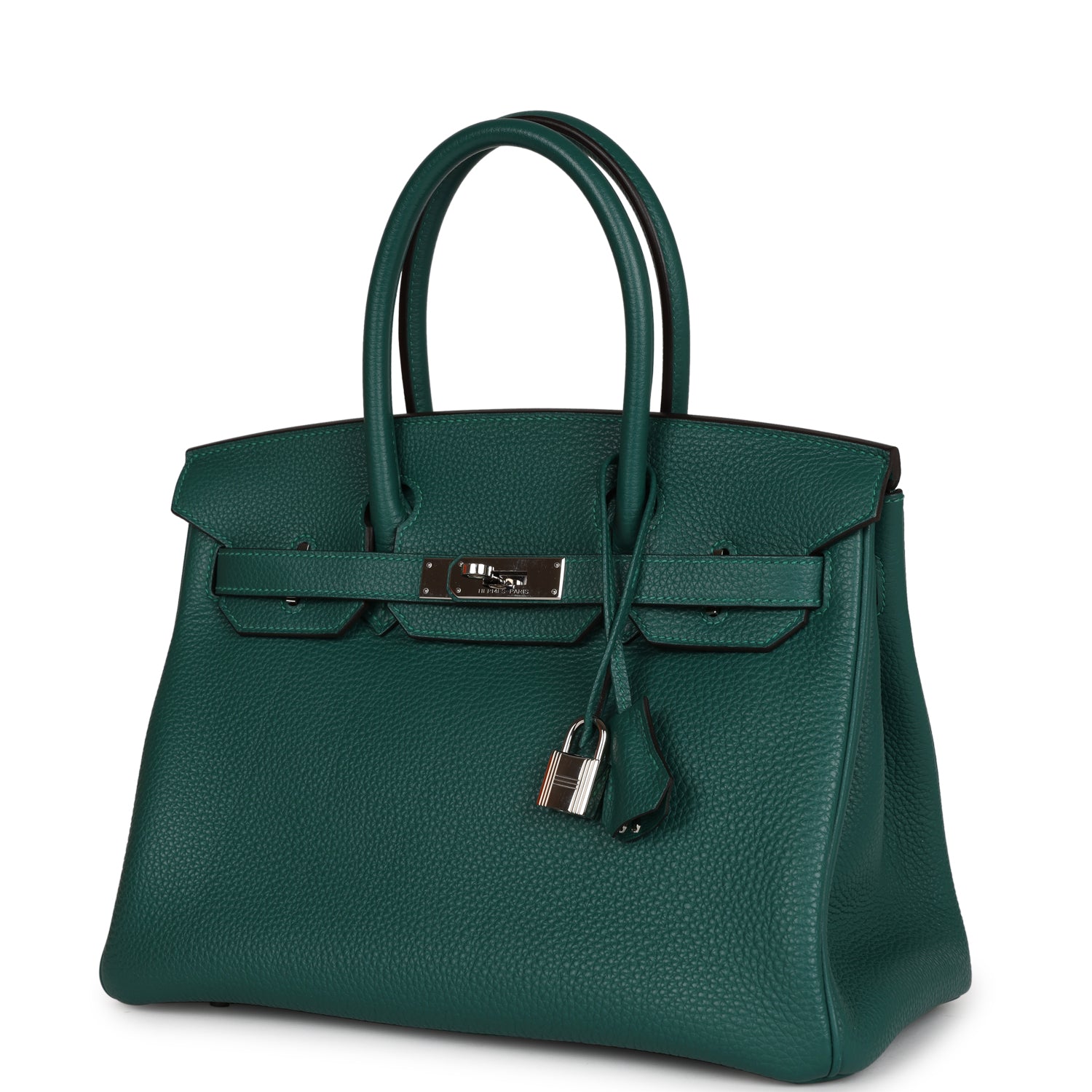 Top Quality HMS Birkin 30 Malachite Togo Palladium Hardware