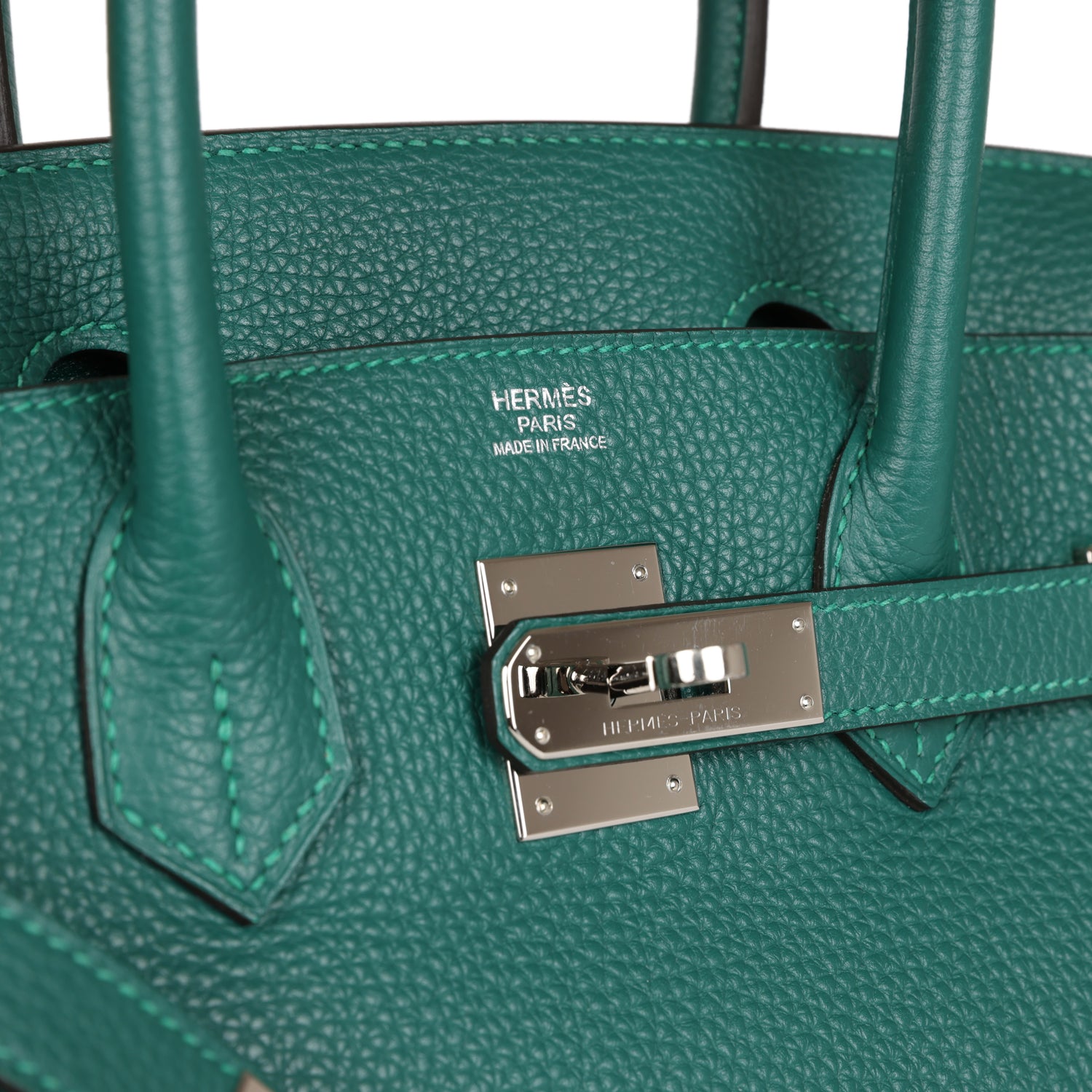 Top Quality HMS Birkin 30 Malachite Togo Palladium Hardware