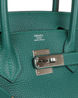 Top Quality HMS Birkin 30 Malachite Togo Palladium Hardware