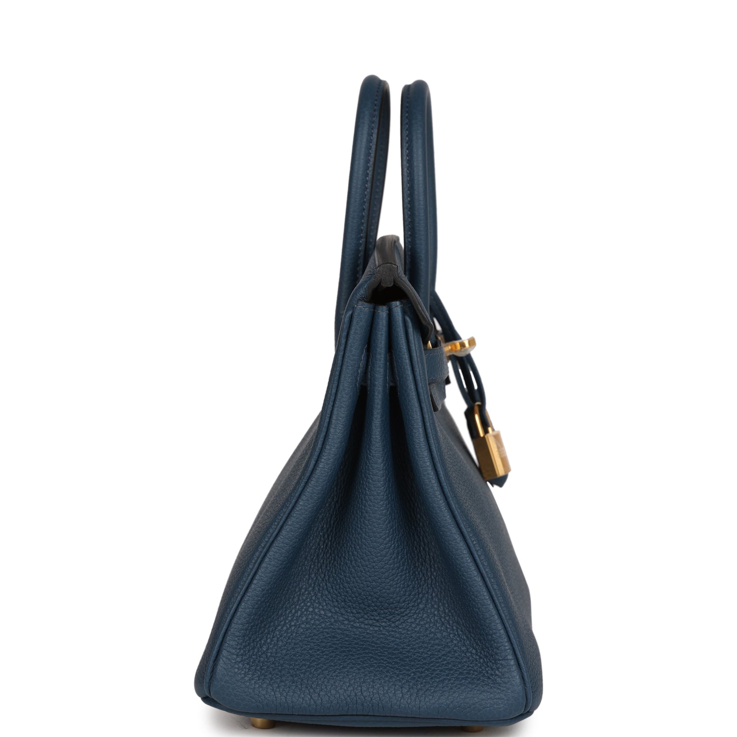 HMS Birkin 25 Bleu De Prusse Togo Gold Hardware