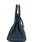 HMS Birkin 25 Bleu De Prusse Togo Gold Hardware