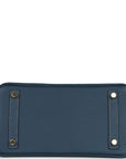 HMS Birkin 25 Bleu De Prusse Togo Gold Hardware