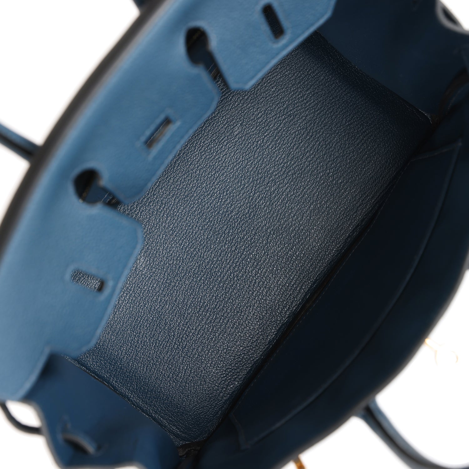 HMS Birkin 25 Bleu De Prusse Togo Gold Hardware