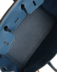 HMS Birkin 25 Bleu De Prusse Togo Gold Hardware