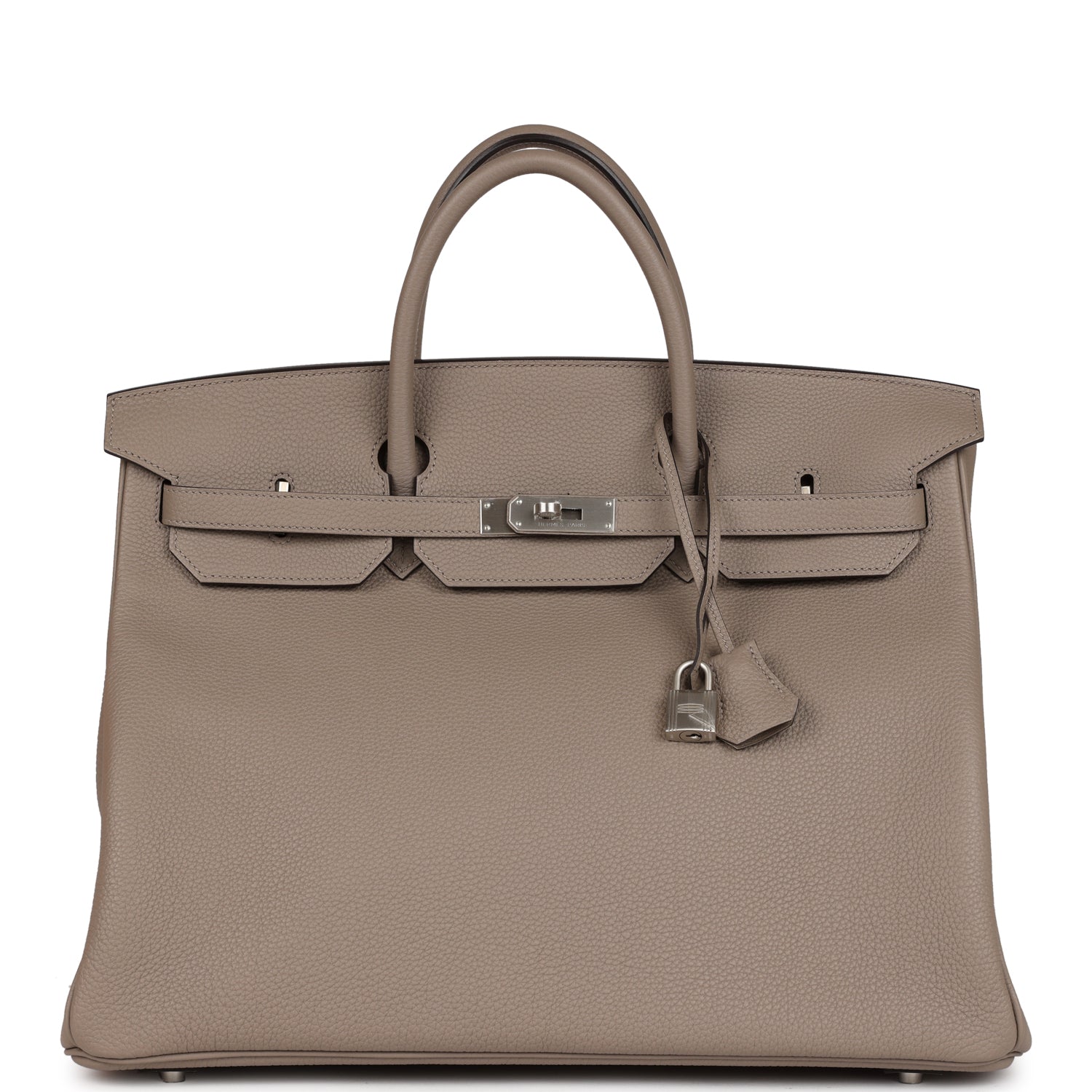 HMS Horseshoe Stamp (HSS) Birkin 40 Gris Tourterelle Togo Brushed Palladium Hardware