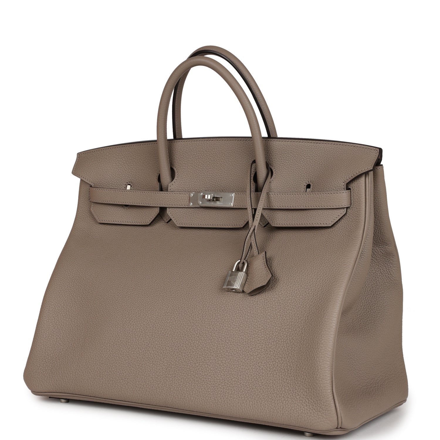 HMS Horseshoe Stamp (HSS) Birkin 40 Gris Tourterelle Togo Brushed Palladium Hardware
