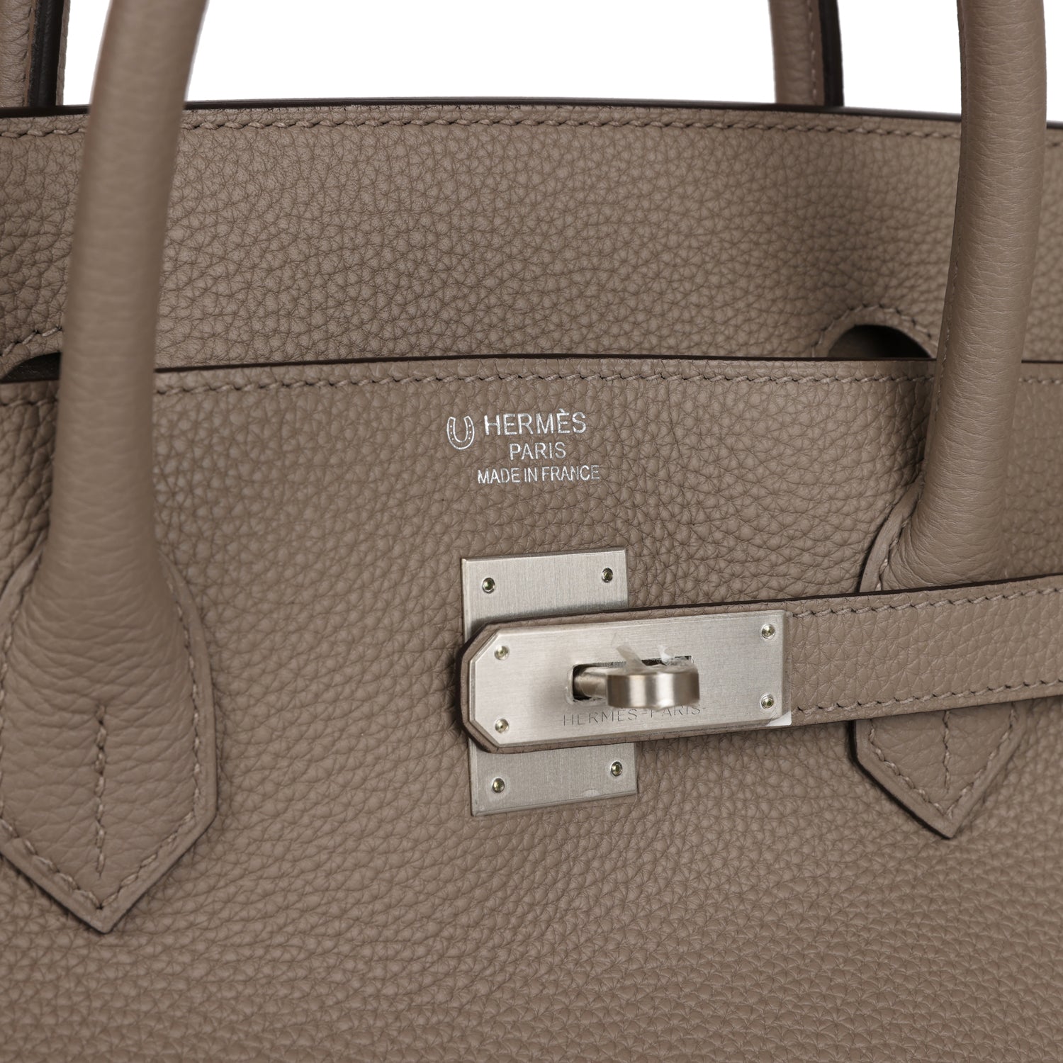 HMS Horseshoe Stamp (HSS) Birkin 40 Gris Tourterelle Togo Brushed Palladium Hardware