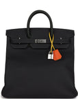 HMS HAC Birkin 40 Caban and Vert Fonce Evercolor and Togo Palladium Hardware