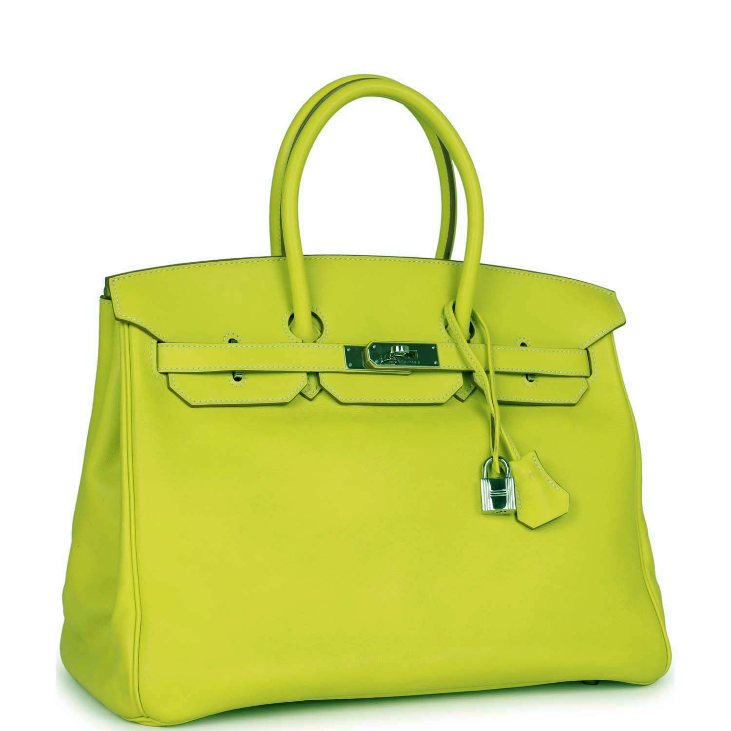 Top Quality HMS Birkin 35 Kiwi Swift Palladium Hardware