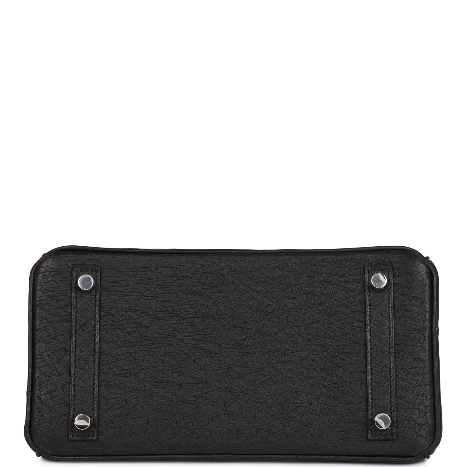HMS Birkin 25 Black Ostrich Palladium Hardware