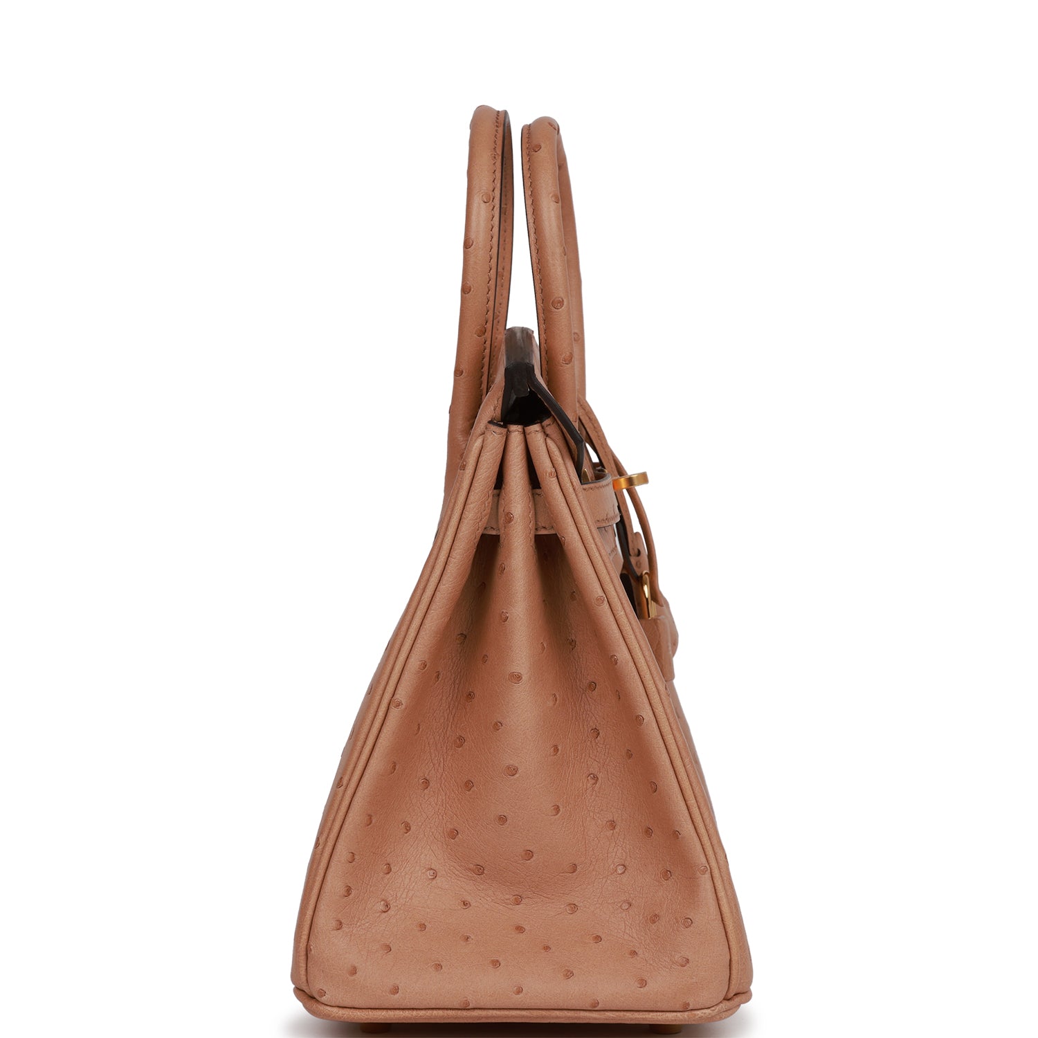 HMS Birkin 25 Chai Ostrich Gold Hardware