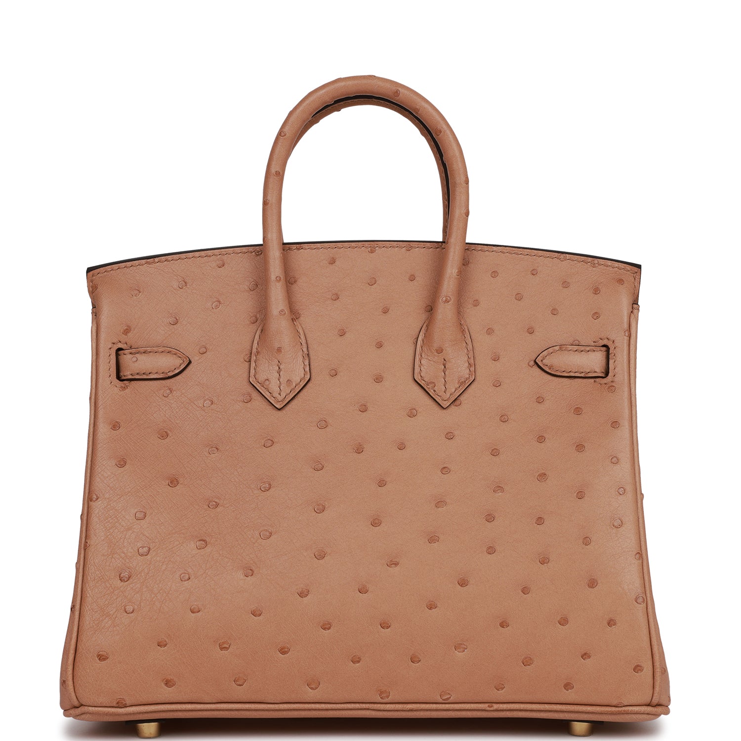 HMS Birkin 25 Chai Ostrich Gold Hardware