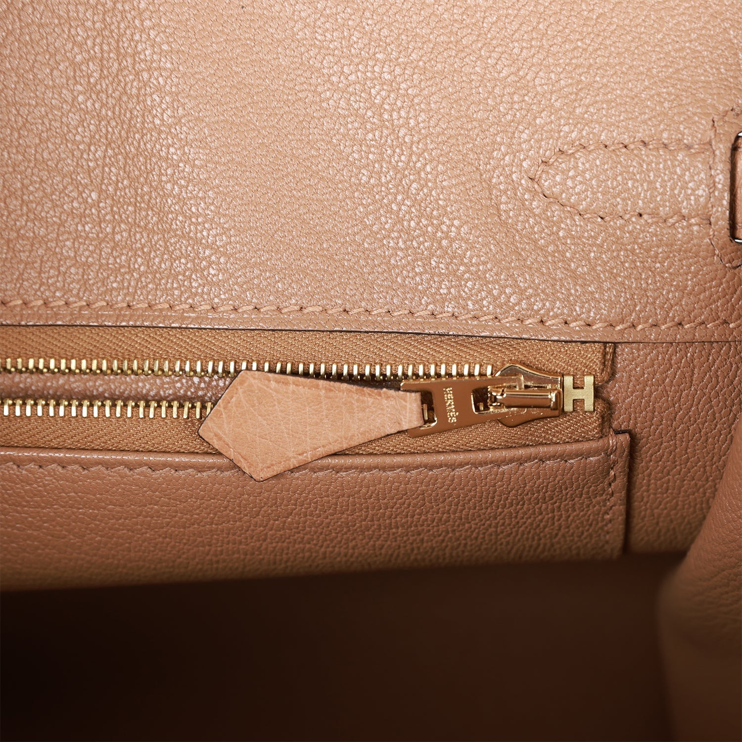 HMS Birkin 25 Chai Ostrich Gold Hardware