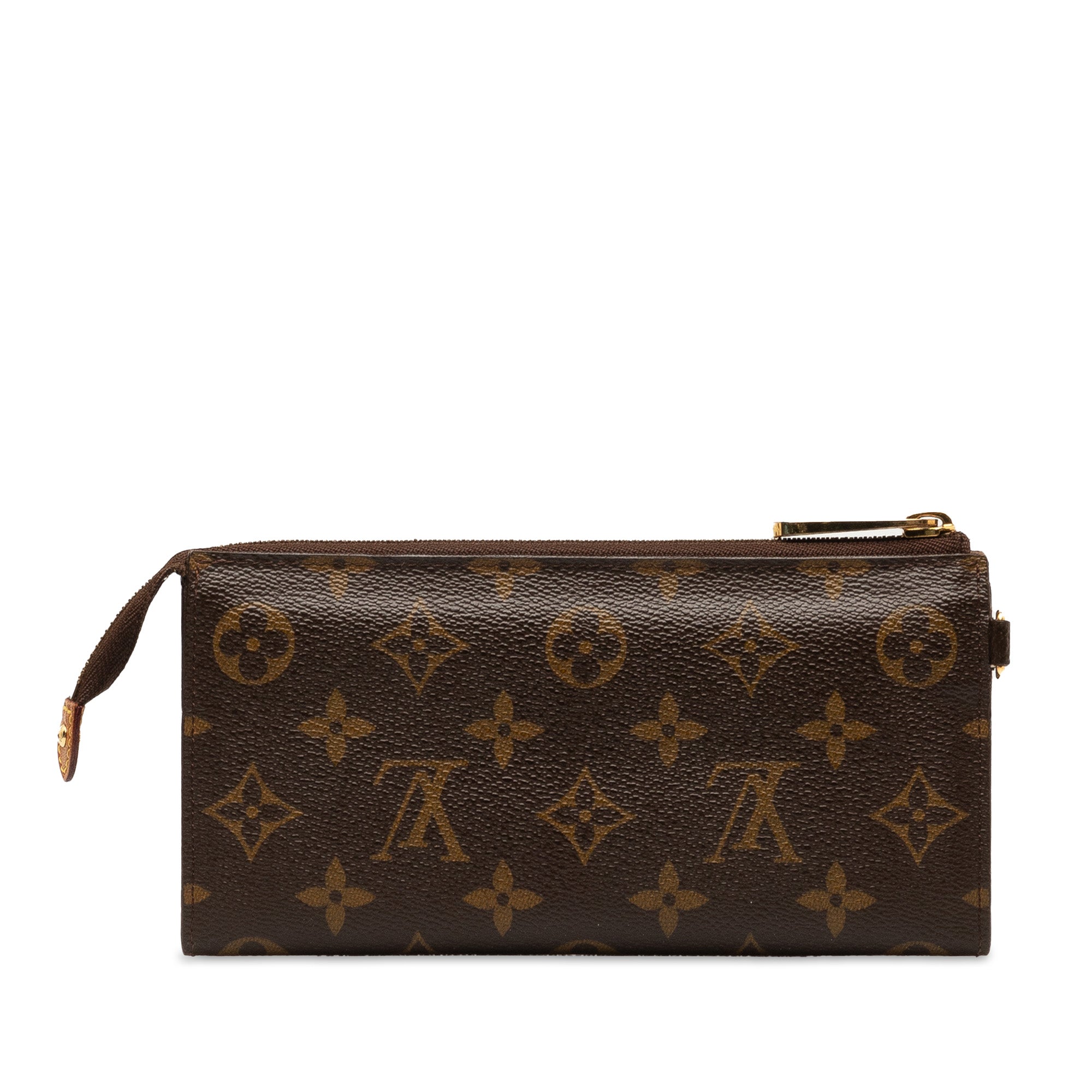 Brown LV Monogram Portefeuille Astrid Long Wallets