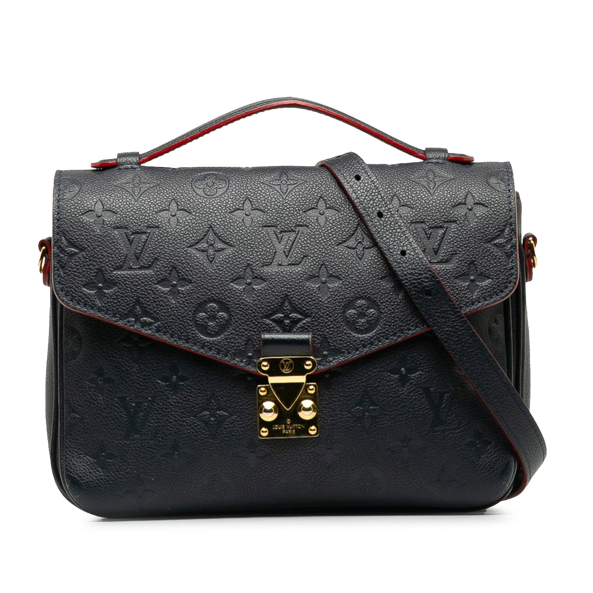 Blue LV Monogram Empreinte Pochette Metis