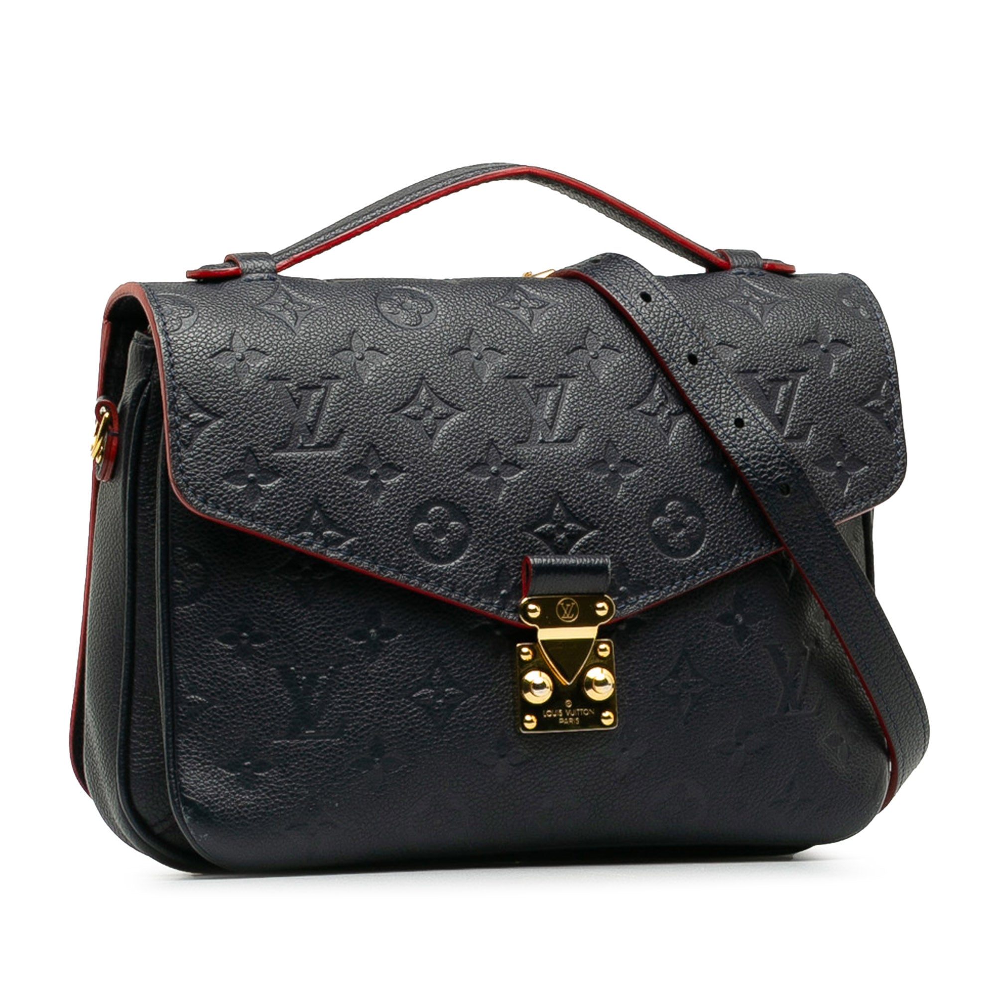 Blue LV Monogram Empreinte Pochette Metis