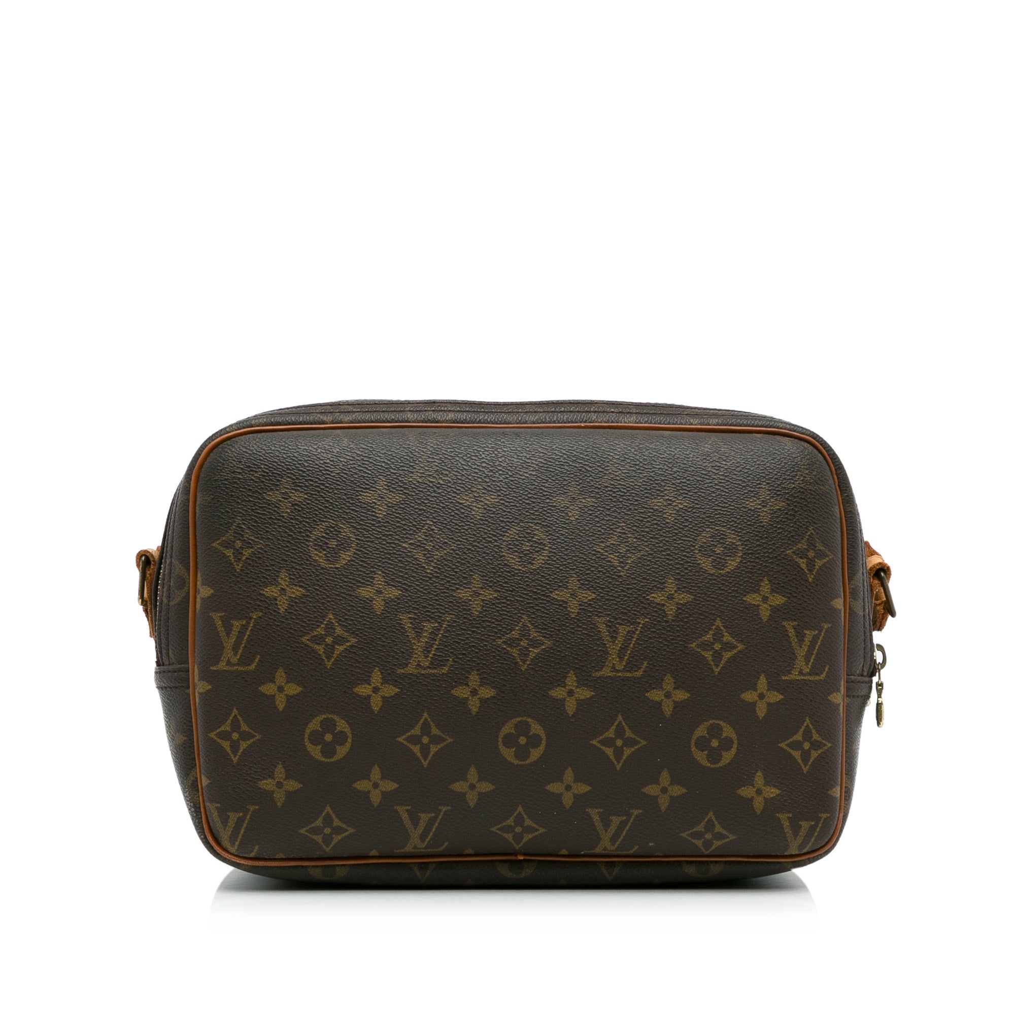 Brown LV Monogram Reporter PM Crossbody Bag