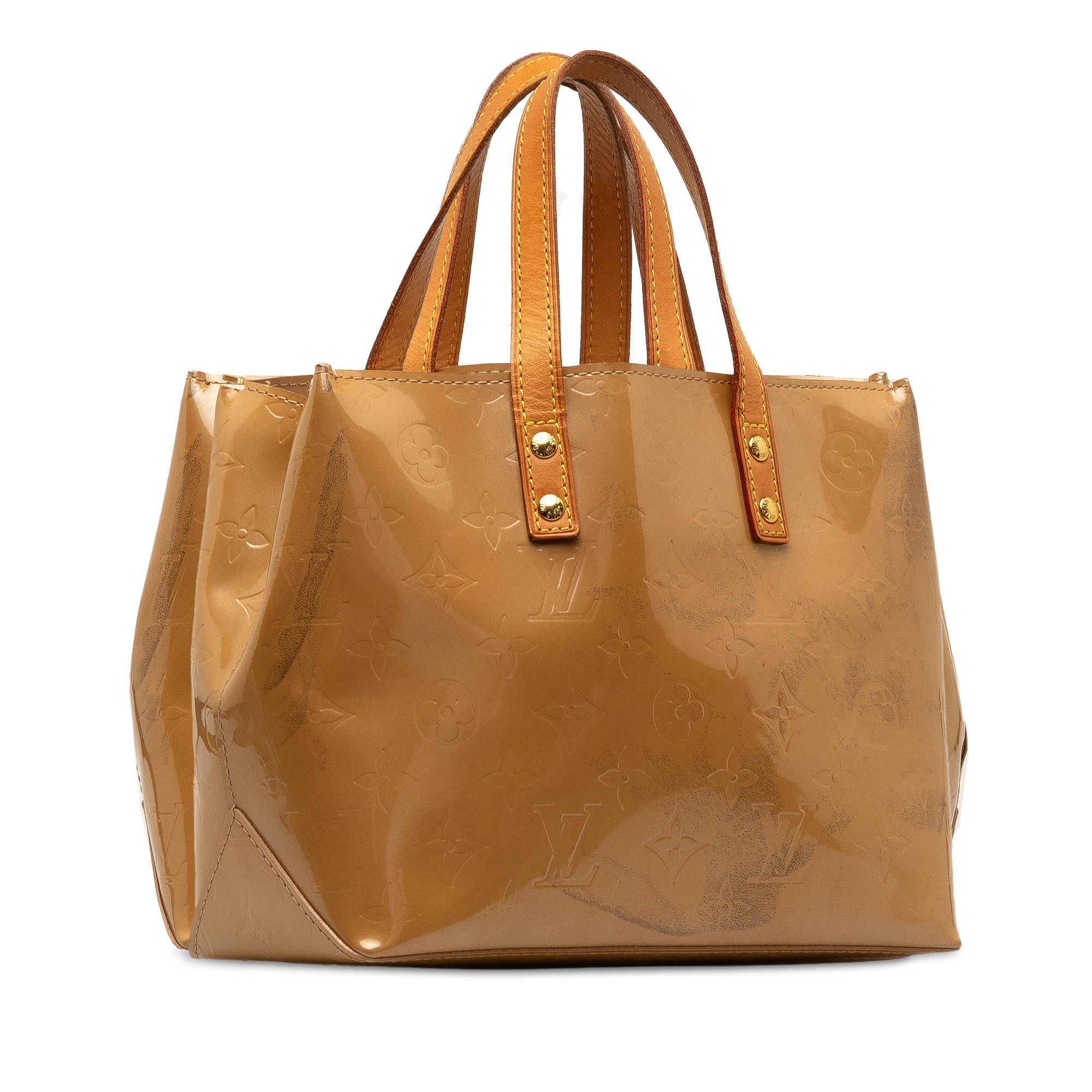 Brown LV Monogram Vernis Reade PM HandBag