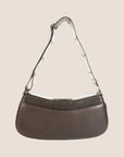 CHRISTIAN D1OR BROWN LEATHER STREET CHIC COLUMBUS SHOULDER BAG