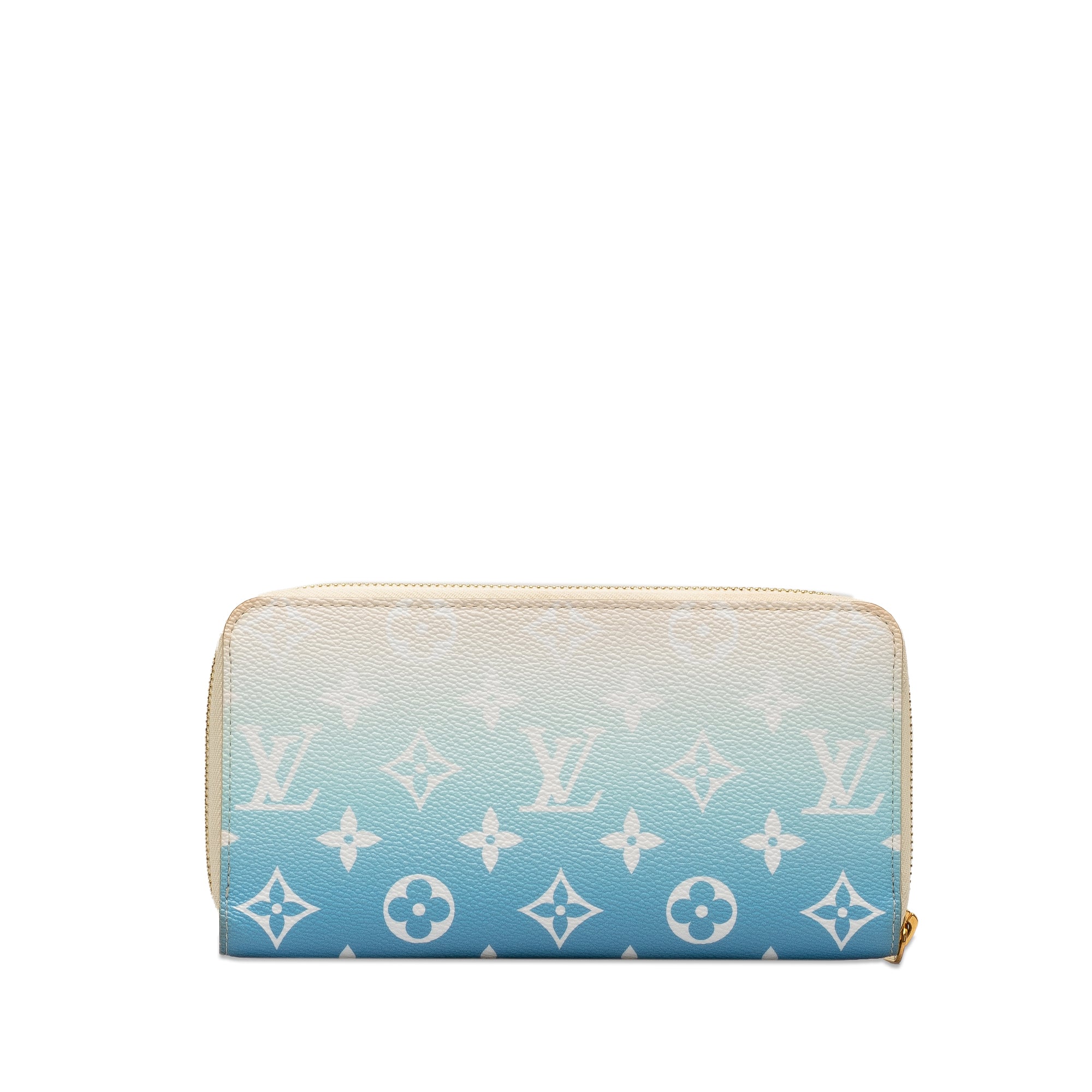 Blue LV Monogram Giant By The Pool Zippy Wallet