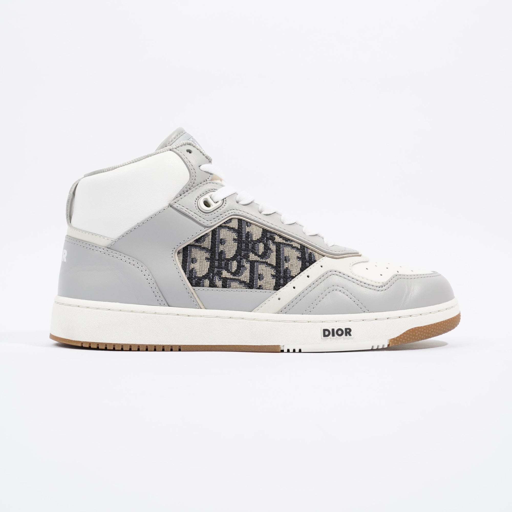 Christian D1OR B27 White / Grey / Navy Oblique Leather EU 41 UK 7