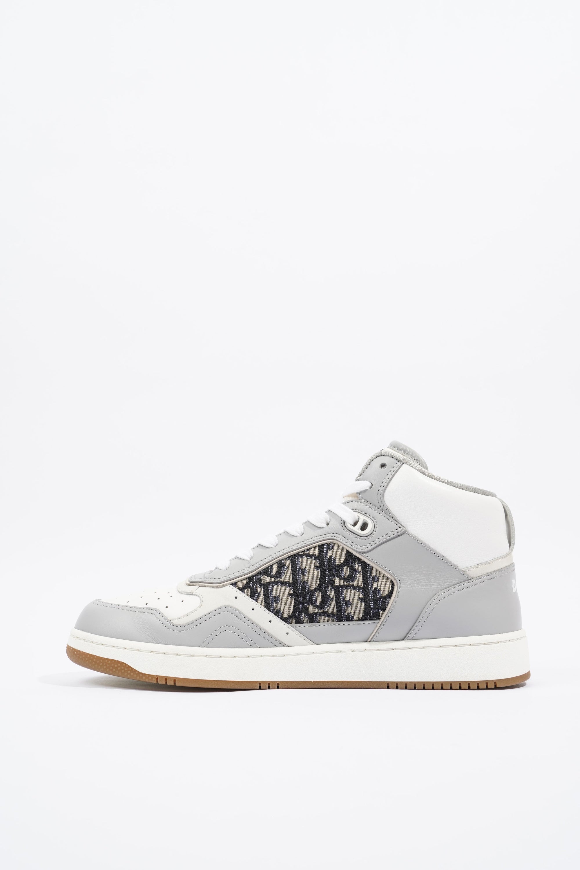 Christian D1OR B27 White / Grey / Navy Oblique Leather EU 41 UK 7