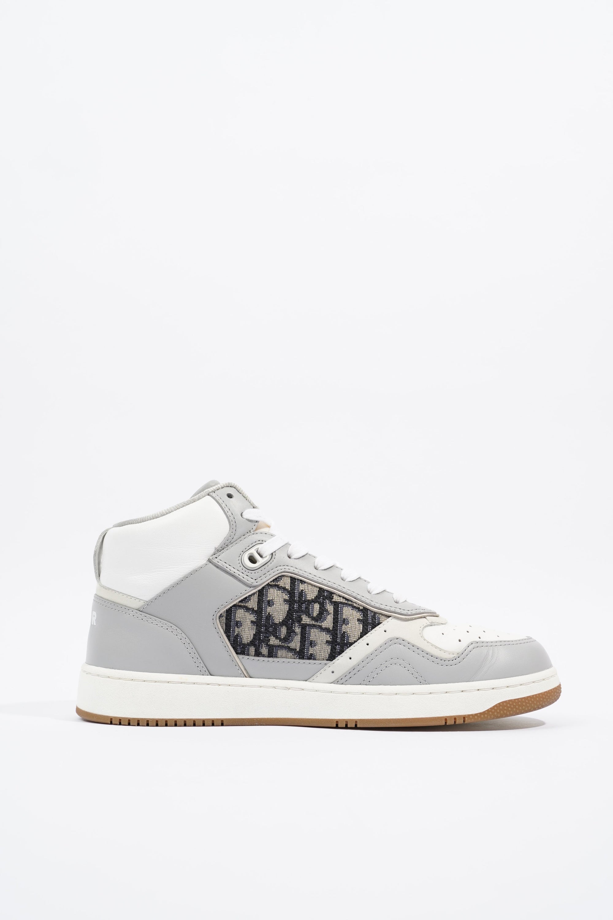 Christian D1OR B27 White / Grey / Navy Oblique Leather EU 41 UK 7