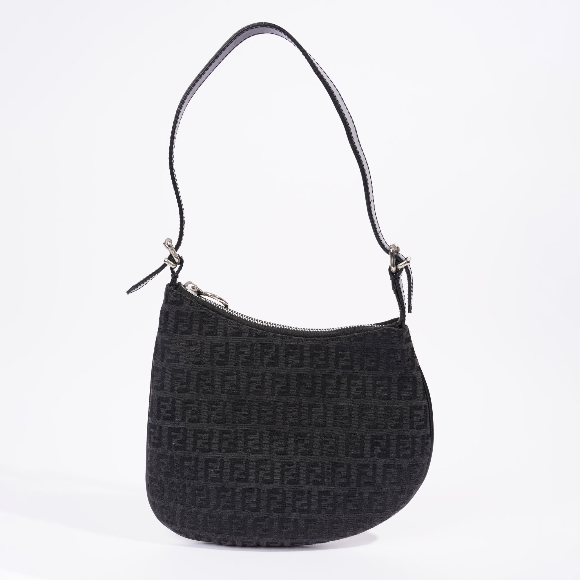 FNDI Baguette Bag Black Canvas