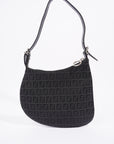 FNDI Baguette Bag Black Canvas