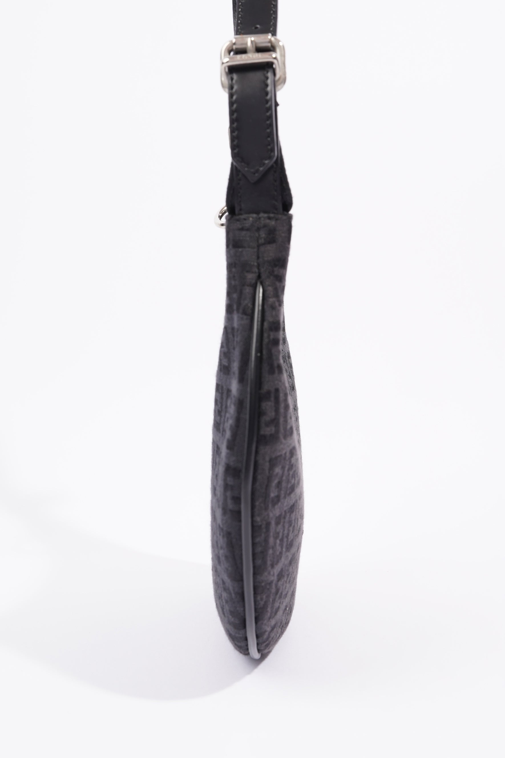 FNDI Baguette Bag Black Canvas