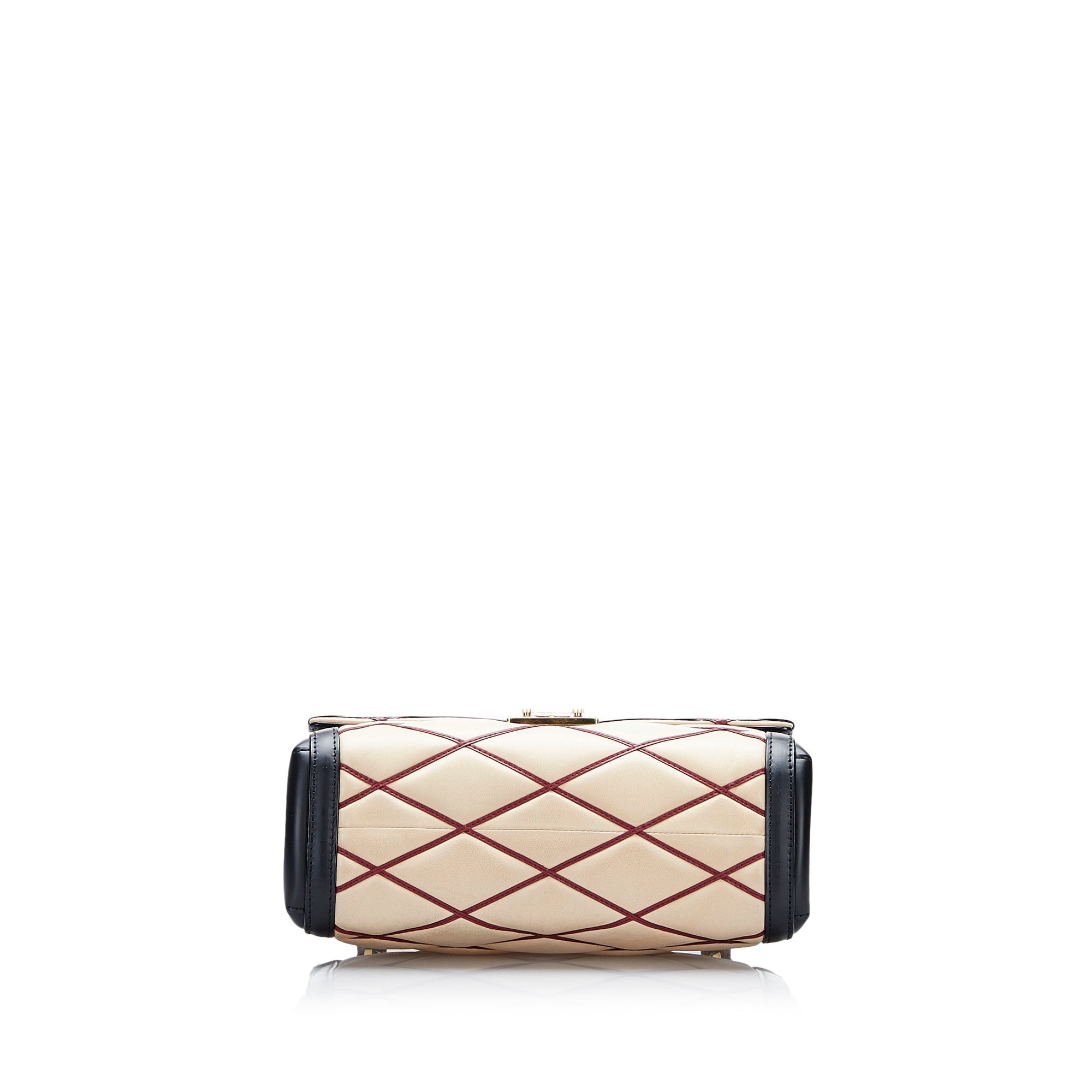 Beige LV Malletage Pochette Flap Bag