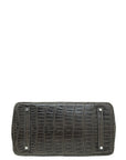 HMS Gris Tourterelle Porosus Crocodile Birkin 35 Bag