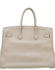 HMS Gris Tourterelle Birkin 35 Bag