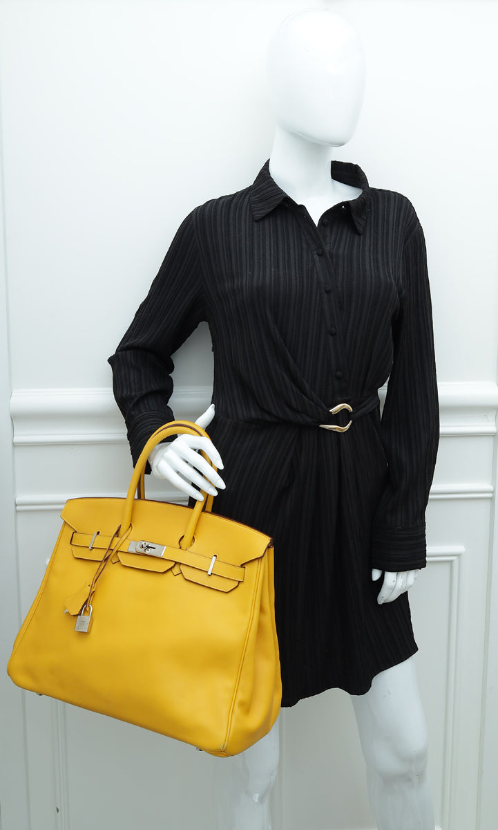 HMS Jaune De Naples Soleil Birkin 35 Bag