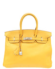 HMS Jaune De Naples Soleil Birkin 35 Bag